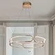 Pendul LED Schuller Colette, 54W, auriu roz, dimabil, telecomanda