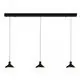 Pendul LED Mantra Sirio, 24W, negru