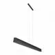 Pendul LED Mantra Hanok, 2850lm, 38W, negru
