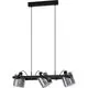 Pendul Eglo Hornwood 2, 3xE27, negru, transparent