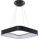 Pendul LED AZzardo Solvent, 120W, patrat, negru, dimabil