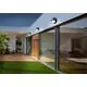 Aplica AZzardo Gagarin, 1xE27, gri inchis, IP44
