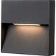Aplica LED AZzardo Casoria, 6W, patrat, gri, IP54