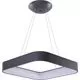 Pendul LED AZzardo Solvent, 120W, patrat, gri, dimabil