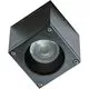 Spot fix aplicat AZzardo Joe Square, 1xGU10, negru, IP54