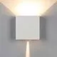 Aplica LED Mantra Davos, patrat, 12W, alb nisipiu