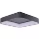 Plafoniera LED AZzardo Solvent, 120W, patrat, gri, dimabil
