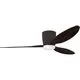 Plafoniera cu ventilator LED AZzardo Veneti, 18W, bronz, nuc