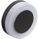 Aplica LED AZzardo Enok Round, 9W, 3000K, capac magnetic, gri inchis, IP54