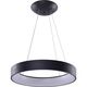 Pendul LED AZzardo Solvent, 120W, rotund, negru, dimabil