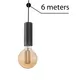 Pendul AZzardo Ziko, 1xE27, 6000 mm, negru