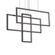 Pendul LED Ideal Lux Frame, 93W, negru