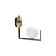 Aplica Ideal Lux Birds, 1xG9, alama satinata, alb, negru mat