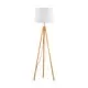 Lampadar Ideal Lux York, 1xE27, lemn natur