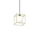 Pendul Ideal Lux Lingotto, 1xG9, alb-auriu-negru
