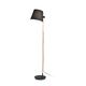 Lampadar Ideal Lux Axel, 1xE27, lemn natur, negru