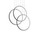 Pendul LED Ideal Lux Frame, 82W, negru