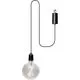Pendul LED Eglo Vignanello, 0.06W, negru-transparent