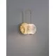 Aplica LED Nova Luce Brillante, 4.2W, auriu-transparent
