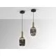 Pendul Schuller Norma, 1xE27, alama, fumuriu, negru, dimabil