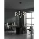 Pendul LED Nova Luce Belinda, 78W, auriu-negru-transparent