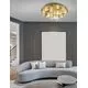 Plafoniera LED Nova Luce Brille, 86W, auriu-transparent