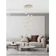 Pendul LED Nova Luce Brille, 42W, auriu-transparent