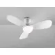 Plafoniera cu ventilator LED Schuller Vito, 24W, alb, alb mat, opal, telecomanda, temporizator