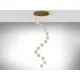 Pendul LED Schuller Austral, 69W, auriu, transparent