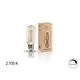 Bec LED Schuller E27, tub , 8W, transparent, 2700K, dimabil