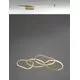 Pendul LED Nova Luce Girish, 50W, 3000K, L100 cm, Hmax. 120 cm, auriu, dimabil Triac