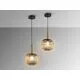 Pendul Schuller Norma, 1xE27, D20, alama, ambra, negru, dimabil