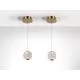 Pendul LED Schuller Austral, 6W, auriu, transparent