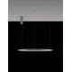 Pendul LED Nova Luce Tarquin, 48W, argintiu-sampanie