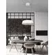 Pendul LED Nova Luce Alba, 40W, alb nisipiu-auriu
