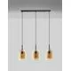 Pendul Nova Luce Velor, 3xE27, negru-sampanie