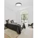 Plafoniera LED Nova Luce Wheel, 30W, negru nisipiu