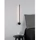 Aplica LED Nova Luce Aden, 10W, 3000K, H60 cm, negru, IP44