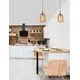 Pendul Nova Luce Velor, 1xE27, negru-sampanie
