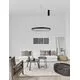 Pendul LED Nova Luce Perrine, 42W, negru nisipiu