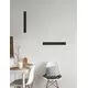 Aplica LED Nova Luce Seline, 20W, 3000K, L60 cm, negru