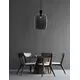 Pendul Nova Luce Cinzia, 1xE27, fumuriu-negru, abajur mare