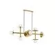 Pendul Nova Luce Pielo, 8xG9, auriu-opal