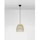 Pendul clasic Nova Luce Marlo, 1xE27, D 300, lemn natural-negru