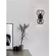 Aplica Nova Luce Palmer, l 185mm, 2xE14, fumuriu-negru