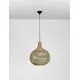 Pendul Nova Luce Griffin, 1xE27, D 460, lemn natural-negru