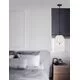 Pendul Nova Luce Lato, 1xE14, D 185, negru-opal
