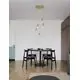 Pendul Nova Luce Veda, 5xG9, bronz-transparent, rotund