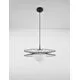 Pendul Nova Luce Ellery, 1xE27, negru nisipiu-opal