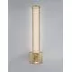 Aplica cristal LED Nova Luce Aurelia, 19W, 3500K, 950 lumeni, H600 mm, baza patrata, auriu